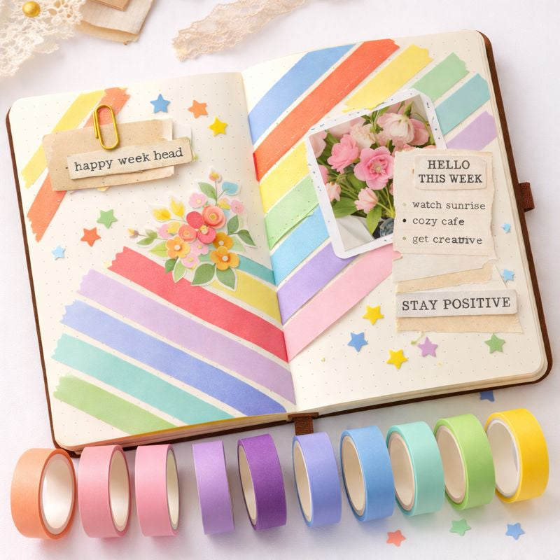 Cinta Washi – Colección Pastel (Caja)