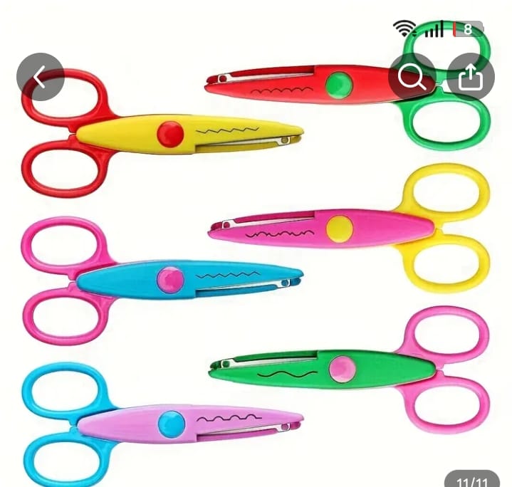 Tesouras Decorativas para Papelaria Criativa — Corte Ondulado