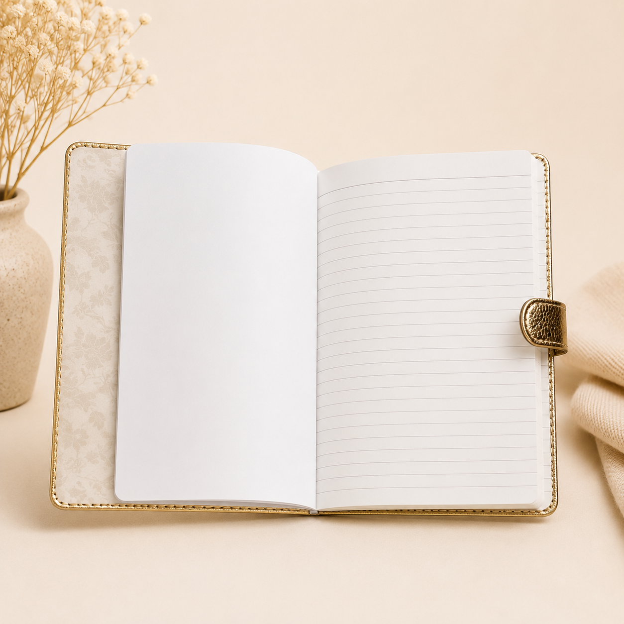 Agenda Dourada Pautada com Fecho