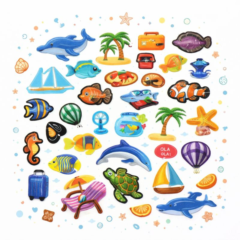 Autocolantes - Brilhos, Pérolas & Flores Encantadas