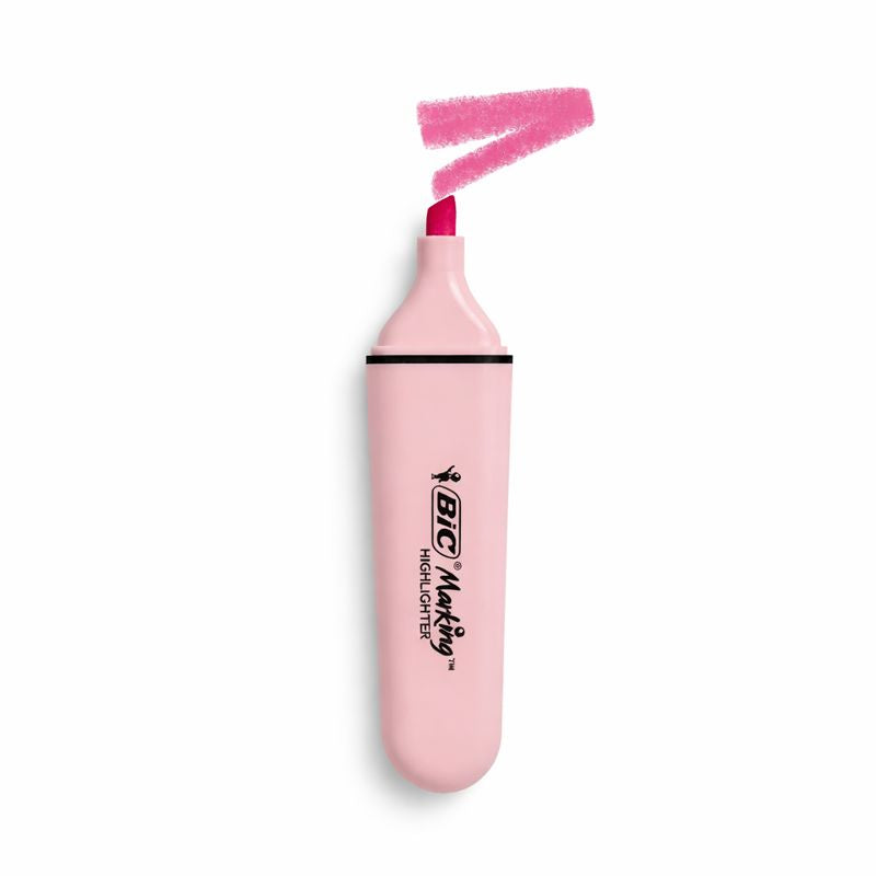 Marcador Pastel BIC — Cor Suave para Escrita e Destaque