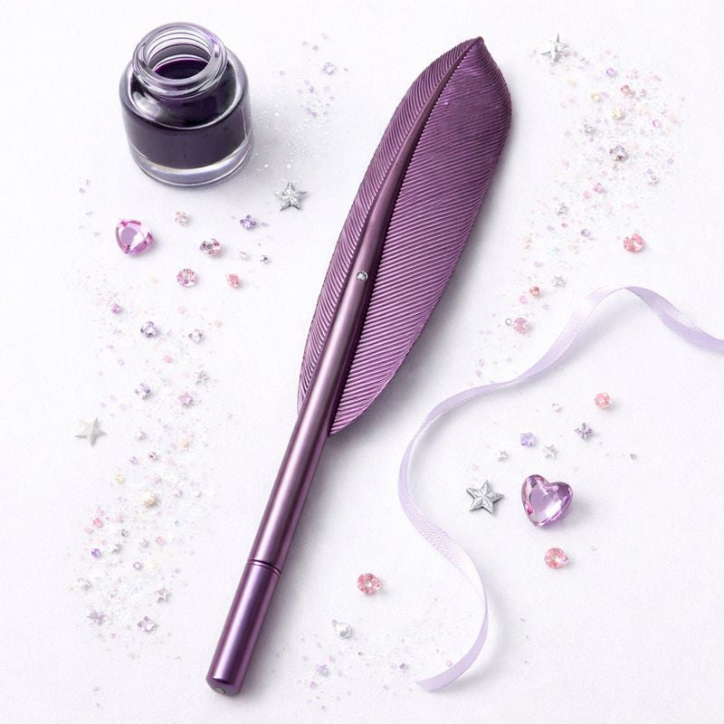 Caneta Pena Metálica – Escrita com Magia