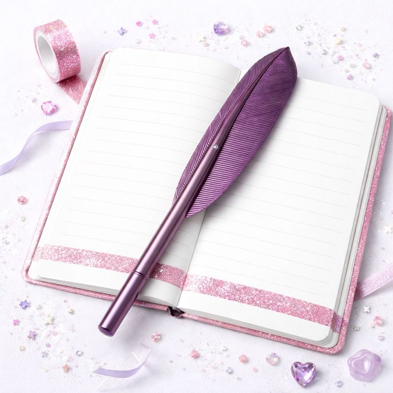 Caneta Pena Metálica – Escrita com Magia