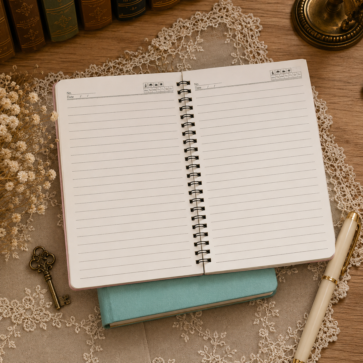 Caderno Espiral Morangos