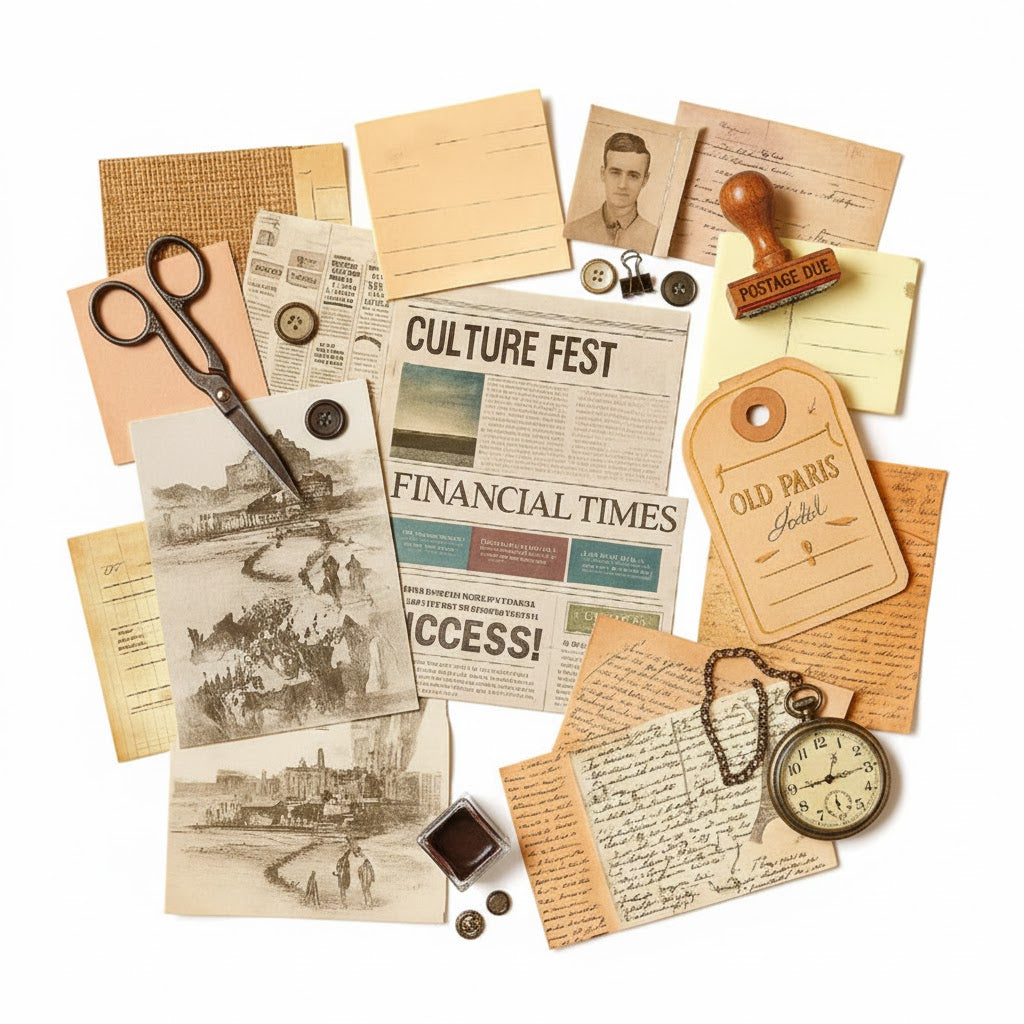 Folha Vintage Autêntica — Edição Criativa