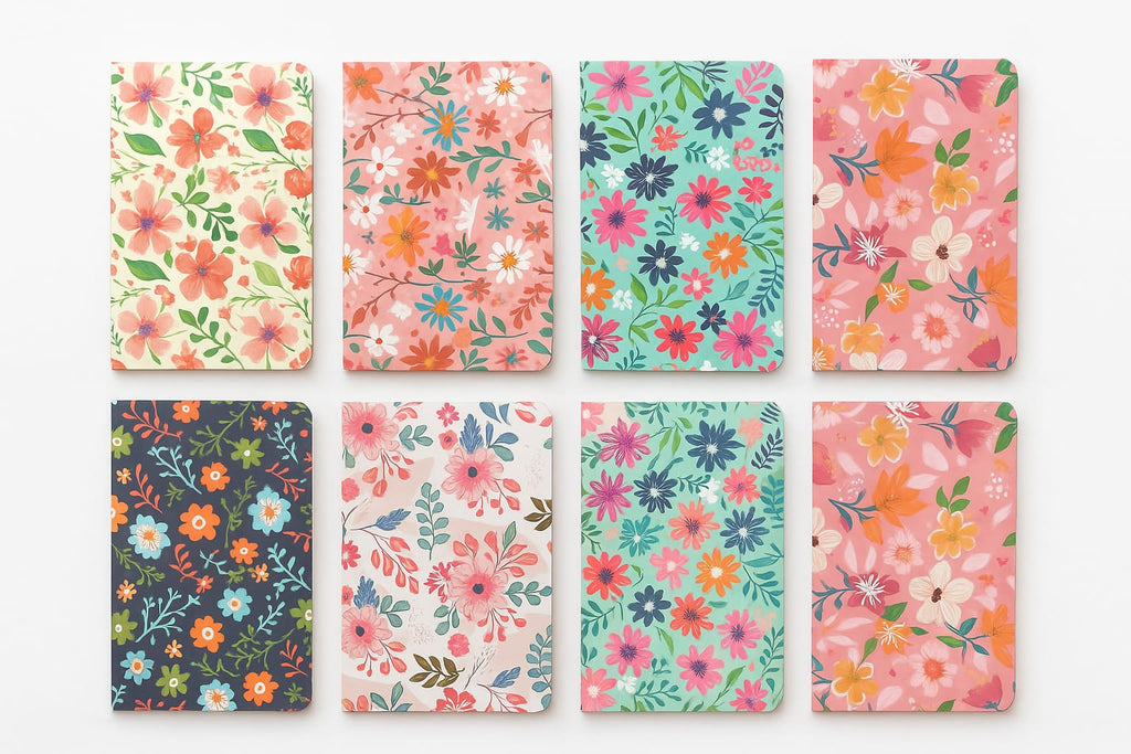 Caderno Floral A6 — Escrita com Delicadeza