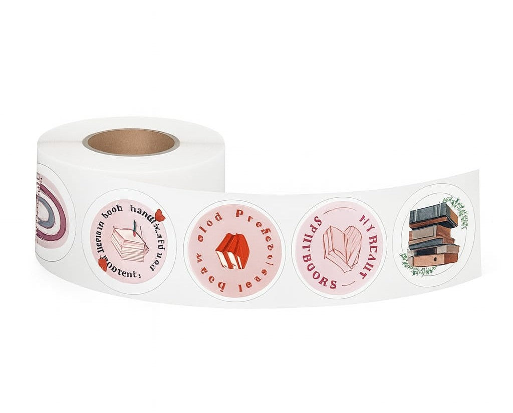 📚 Pegatinas Literarias Redondas – “Lecturas de Bolsillo”