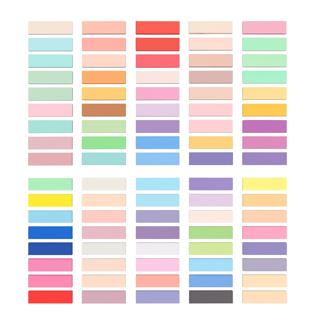 Folha de Etiquetas Coloridas — Organização Suave para o Dia a Dia