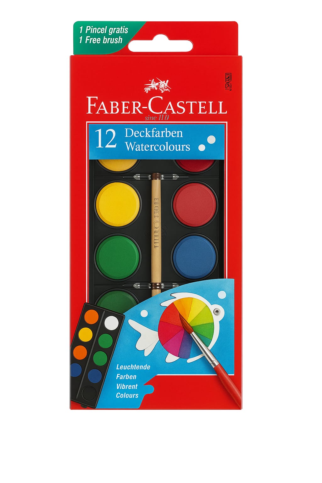 Aguarelas Vibrantes – 12 tons da Faber-Castell