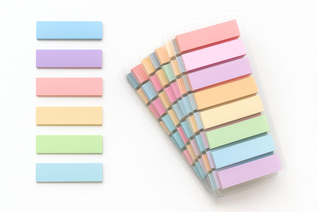 Folha de Etiquetas Coloridas — Organização Suave para o Dia a Dia