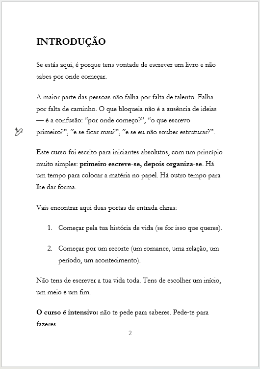 Curso Intensivo — Como Escrever um Livro