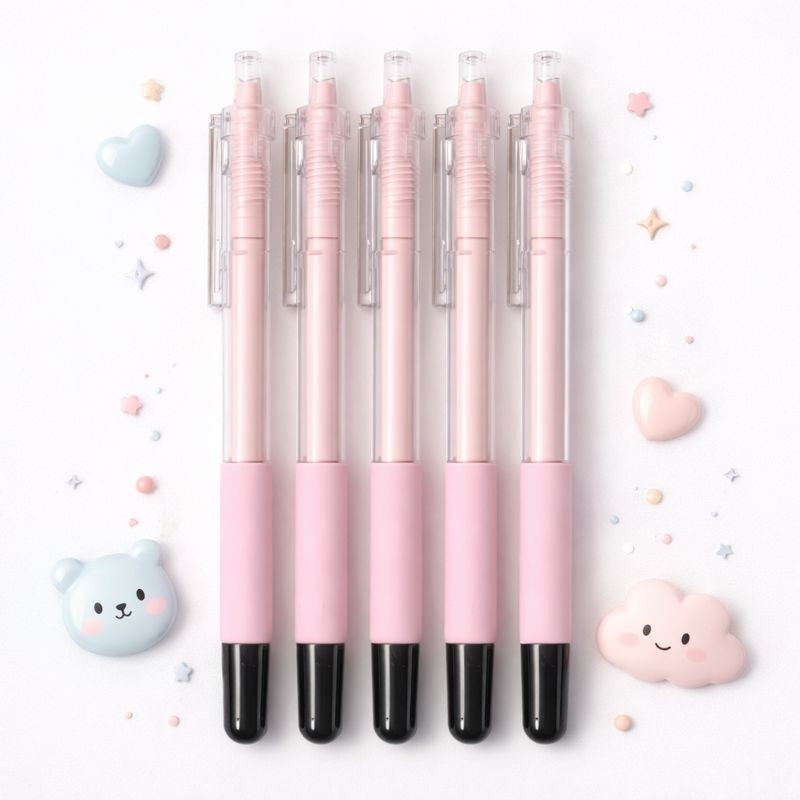 Lapiseira Rosa Pastel - Escrita Suave e Fofa