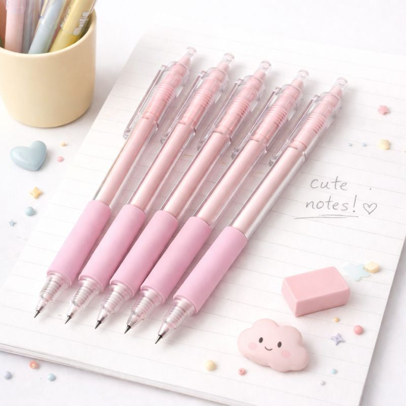 Lapiseira Rosa Pastel - Escrita Suave e Fofa