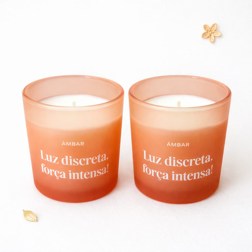 Vela Aromática com Mensagem — Coleção Intenção