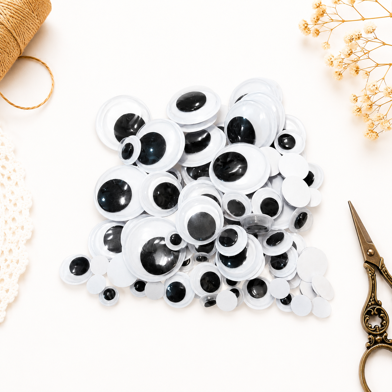 Olhinhos Móveis para Scrapbooking e Artesanato | Vários Tamanhos
