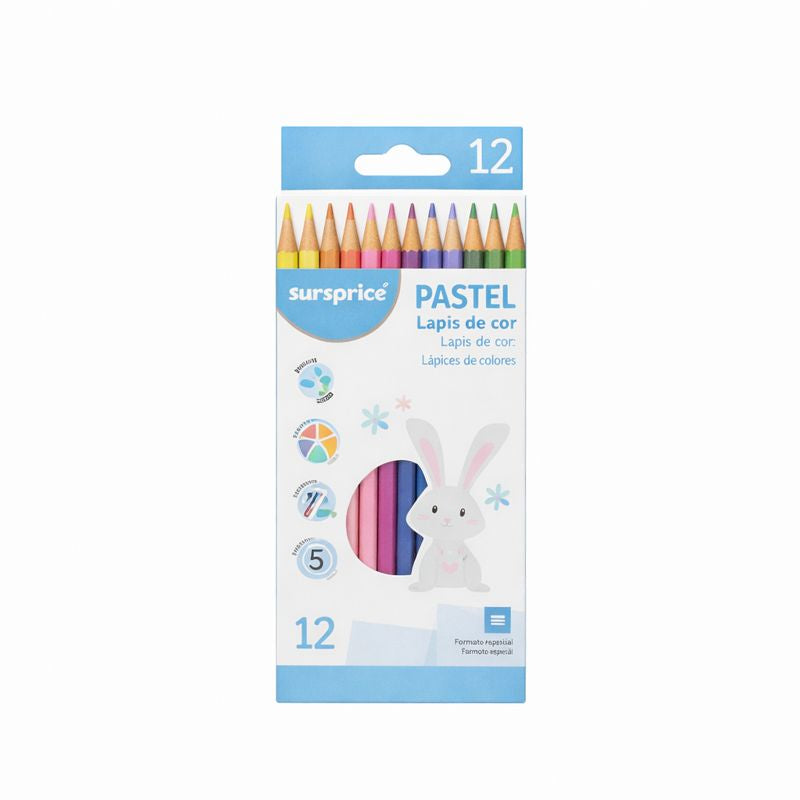 Conjunto de Lápis de Cor — 12 unidades