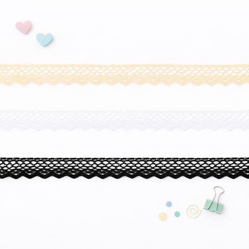 Encaje decorativo – Paquete de 3 colores