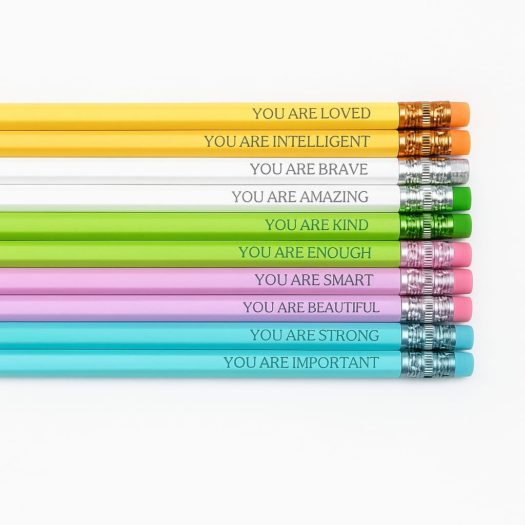 Lápis Motivacional — Escrita que Acompanha