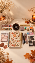Box Outono Dourado | Papelaria, Beleza e Mimos