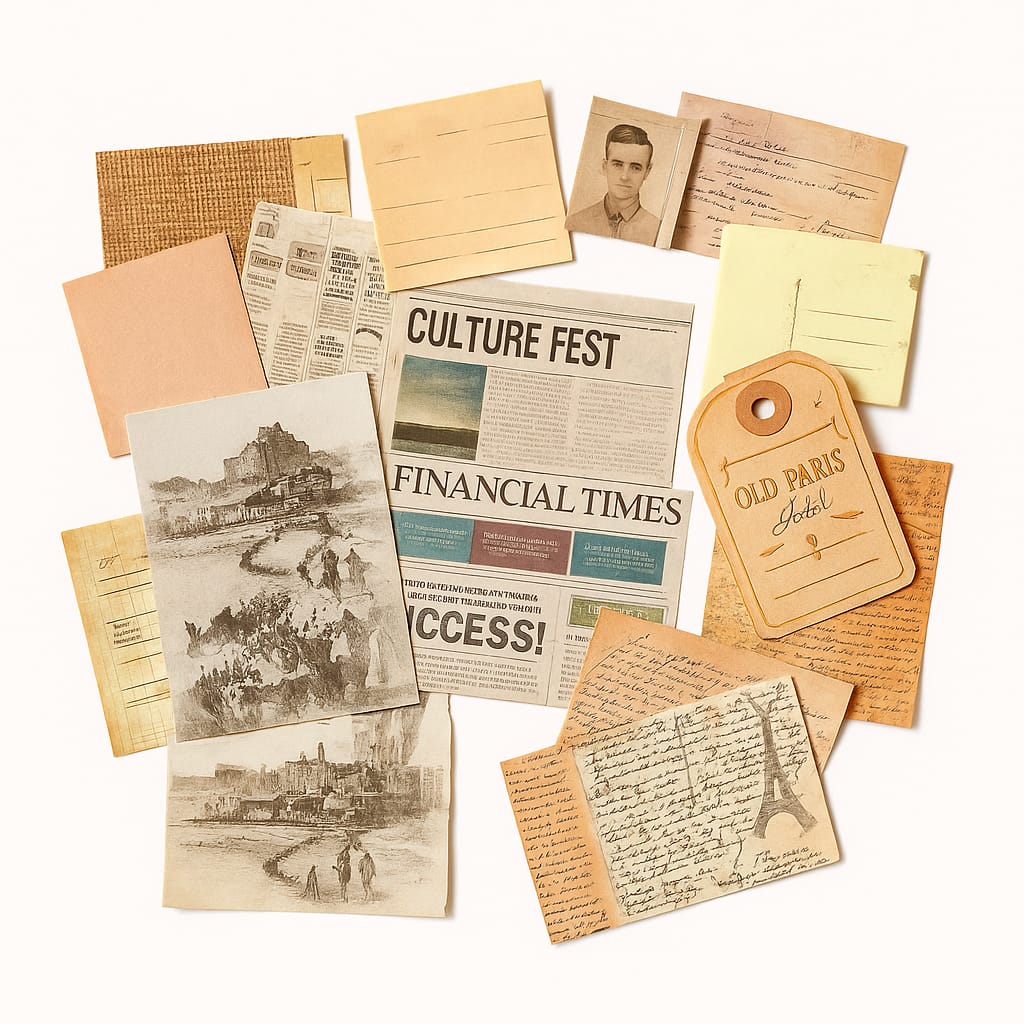 Folha Vintage Autêntica — Edição Criativa