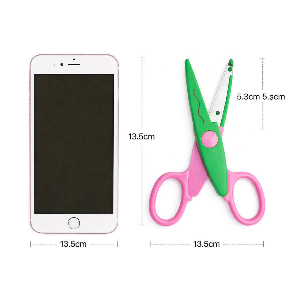 Tesouras Decorativas para Papelaria Criativa — Corte Ondulado