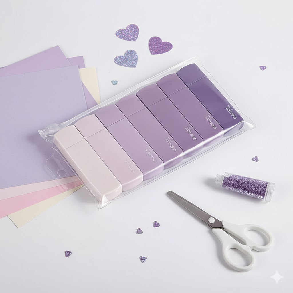 Conjunto de lavanda suave — Pegamento para cintas