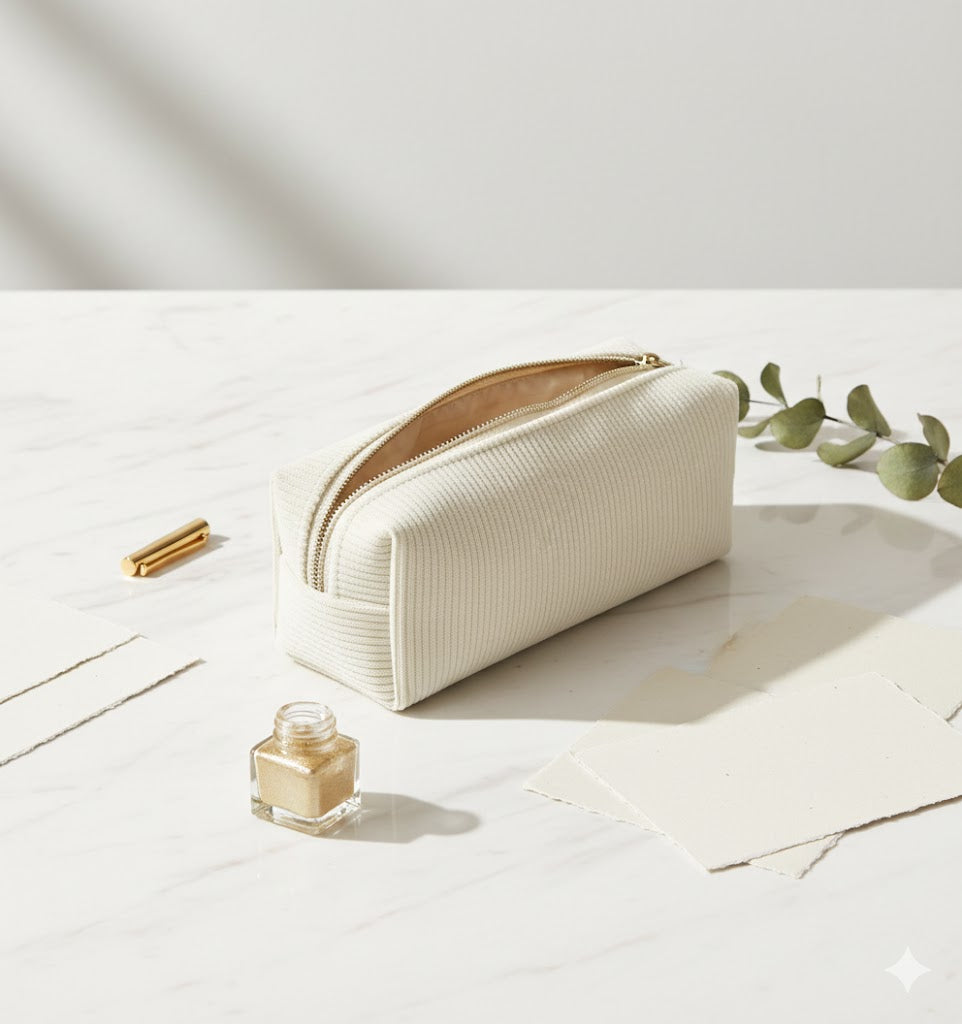 Estojo Algodão & Dourado